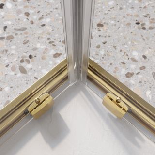 Душевой уголок BelBagno LUCE-A-2-80-C-ORO золото